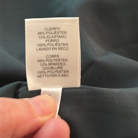 NWT: Eliza. J Stretch Crew Neck Sleeveless Cascading Ruffle Bow Gown - Picture 15 of 16